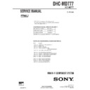 Sony DHC-MD777 Service Manual