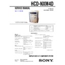 dhc-nxm4d, hcd-nxm4d service manual