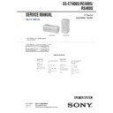 Sony DHC-NXM4D, MHC-WZ80D, SS-CT400S, SS-RC400S, SS-RS400S Service Manual