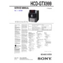 Sony DSK-GTX999, HCD-GTX999 Service Manual