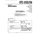 Sony DTC-57ES, DTC-750 (serv.man3) Service Manual