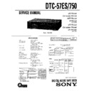 Sony DTC-57ES, DTC-750 Service Manual