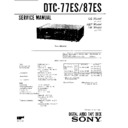 Sony DTC-77ES, DTC-87ES Service Manual