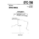 Sony DTC-790 (serv.man3) Service Manual