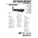 Sony DVP-NC625, DVP-NC665P, HT-6600DP Service Manual