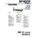 Sony DVP-NC675P, HT-4800DP, HT-5800DP, HT-6800DP Service Manual