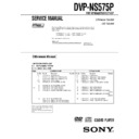 Sony DVP-NS507P, DVP-NS525P, DVP-NS575P, DVP-NS585P, HT-1900DP Service Manual