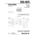 dxa-wz5, dxa-wz50, mhc-wz5 service manual