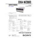 Sony DXA-WZ88D, MHC-WZ88D Service Manual