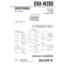 Sony DXA-WZ8D, MHC-WZ8D Service Manual