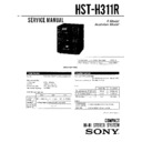 Sony FH-311R, HST-H30, HST-H311R Service Manual
