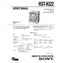 Sony FH-322R, HST-H322 Service Manual