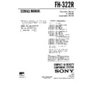 Sony FH-322R Service Manual