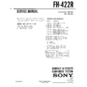 Sony FH-422R Service Manual
