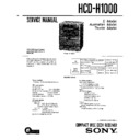 Sony FH-B1000, HCD-H1000 Service Manual