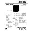 Sony FH-B1200, HCD-H12 Service Manual