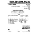 Sony FH-B170, FH-B170K, FH-B177, MHC-700 (serv.man2) Service Manual
