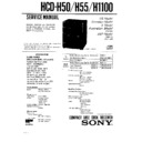 Sony FH-B50CD, FH-B55CD, FH-B590, HCD-H1100, HCD-H50, HCD-H55, MHC-1100 Service Manual