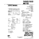 Sony FH-B50CD, FH-B55CD, MHC-1100 Service Manual