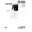 Sony FH-B511, FH-B550, FH-B590, MHC-450, MHC-550, MHC-590, SS-H550 Service Manual