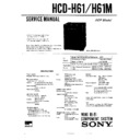 Sony FH-B610, FH-B700, HCD-H61, HCD-H61M, MHC-610 Service Manual