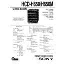 fh-b650, fh-b711, hcd-h650, mhc-650 service manual