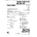 Sony FH-B66CD, FH-B70CD, FH-B77CD, MHC-1200, MHC-1400 Service Manual
