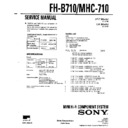 Sony FH-B710, MHC-710 Service Manual