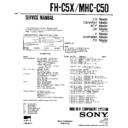 Sony FH-C5X, MHC-C50 Service Manual