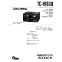 Sony FH-E636CD, MHC-1600, TC-H1600 Service Manual