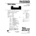 Sony FH-E636CD Service Manual