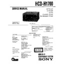 Sony FH-E656, HCD-H1700, MHC-1700 (serv.man2) Service Manual