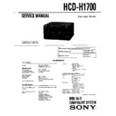 Sony FH-E656, HCD-H1700, MHC-1700 (serv.man3) Service Manual