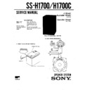 Sony FH-E656, MHC-1700, SS-H1700, SS-H1700C Service Manual
