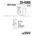 Sony FH-E6X, MHC-2800, SS-H2800 (serv.man2) Service Manual