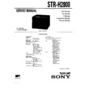 Sony FH-E6X, MHC-2800, STR-H2800 Service Manual