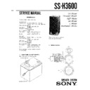 Sony FH-E838CD, MHC-3600, SS-H3600 Service Manual
