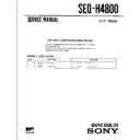 Sony FH-E8X, MHC-4800, SEQ-H4800 Service Manual