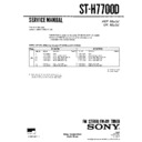 Sony FH-E959, MHC-7700D, MHC-7710D, ST-H7700D Service Manual