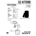 Sony FH-E959, MHC-7700D, SS-H7700D Service Manual