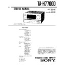 Sony FH-E959, MHC-7700D, TA-H7700D Service Manual