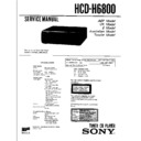 Sony FH-E9X, HCD-H6800, MHC-6800 Service Manual