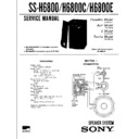 Sony FH-E9X, MHC-6800, SS-H6800, SS-H6800C, SS-H6800E Service Manual