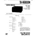 Sony FH-E9X, MHC-6800, TA-H6800N Service Manual