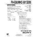 Sony FH-G50, MHC-501, MHC-S200 Service Manual