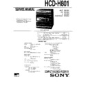 Sony FH-G80, HCD-H790, HCD-H801, MHC-801 Service Manual