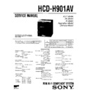 Sony FH-G90AV, HCD-H901AV, MHC-901AV Service Manual