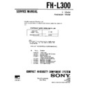 Sony FH-L300 Service Manual