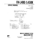Sony FH-L400, FH-L450K Service Manual
