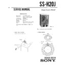 Sony FH-L450KJ, FH-L470, SS-H20J Service Manual